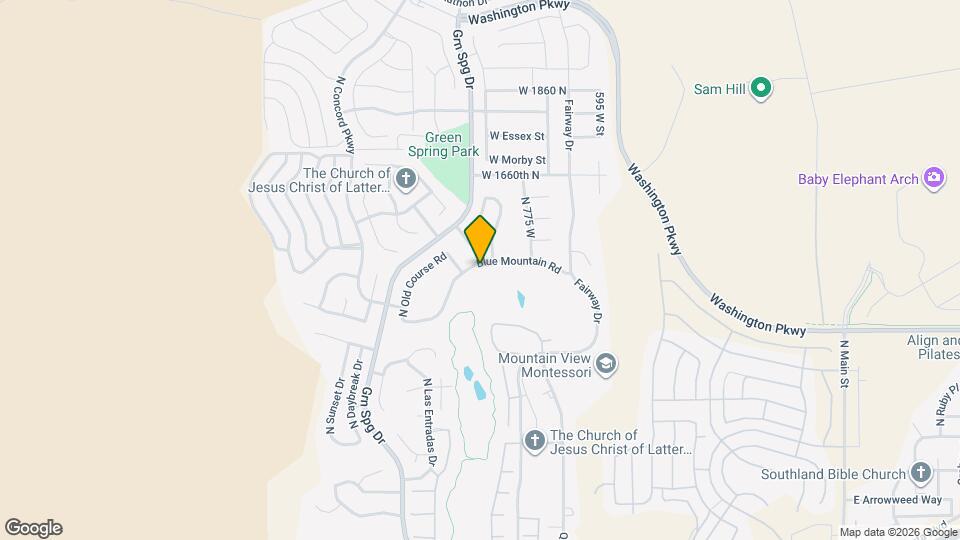 911 W Blue Mountain Rd Map and Location Details