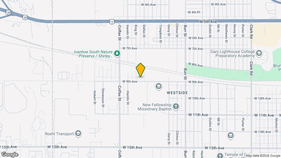 5916 W 9th Ave Map and Location Details