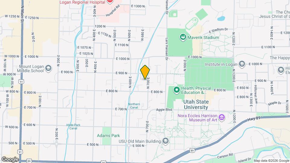 855 N 700 E Map and Location Details