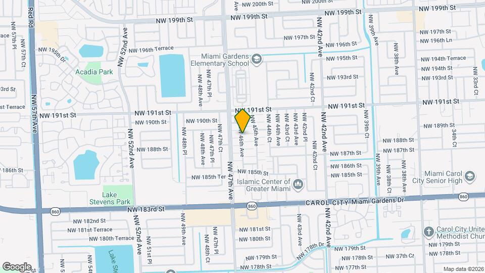 18901 NW 46th Ave Map and Location Details
