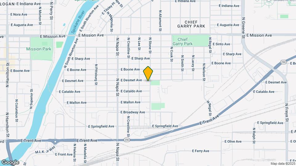 2228 E Desmet Ave Mapa y Detalles de la Ubicación