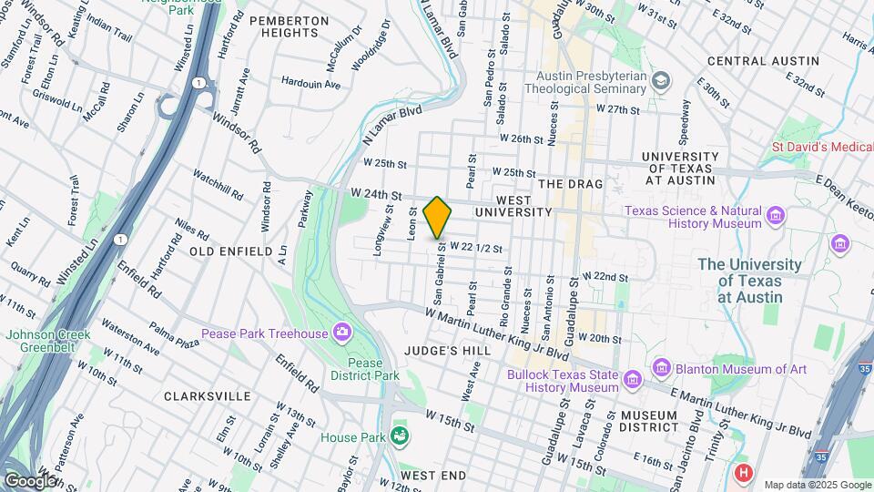 2210 San Gabriel St Map and Location Details