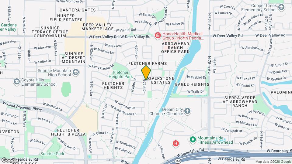21303 N 79th Dr Map and Location Details