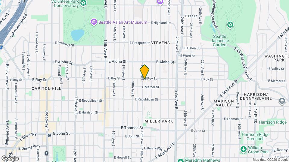 Parkside Apartments in Capitol Hill Map and Location Details