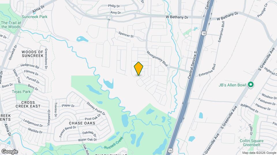 1026 Asbury Dr Map and Location Details