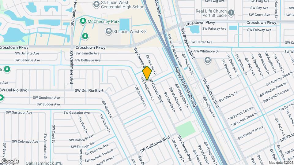 1725 SW Monterrey Ln Mapa y Detalles de la Ubicación