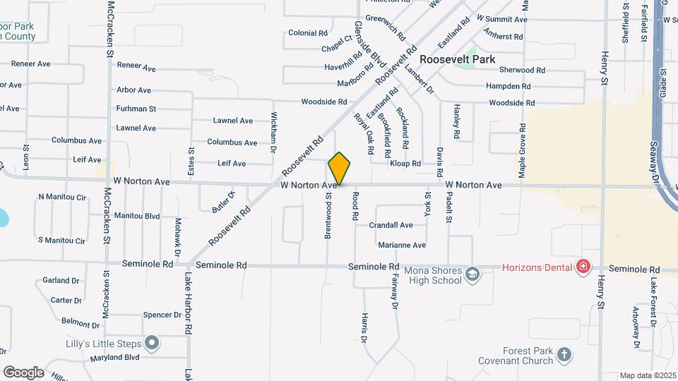 1431 W Norton Ave Map and Location Details