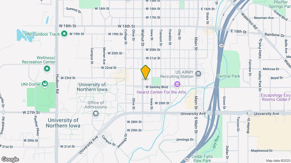 2314 Walnut St Map and Location Details
