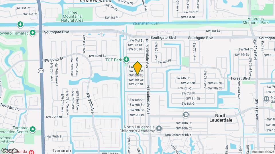 8170 SW 6th St Map and Location Details