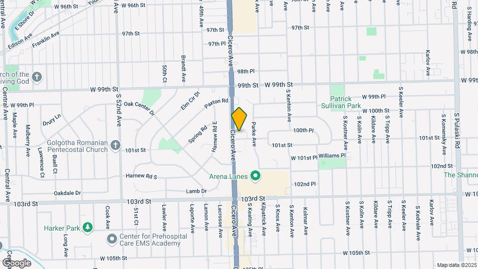 4754 W 101st St Map and Location Details