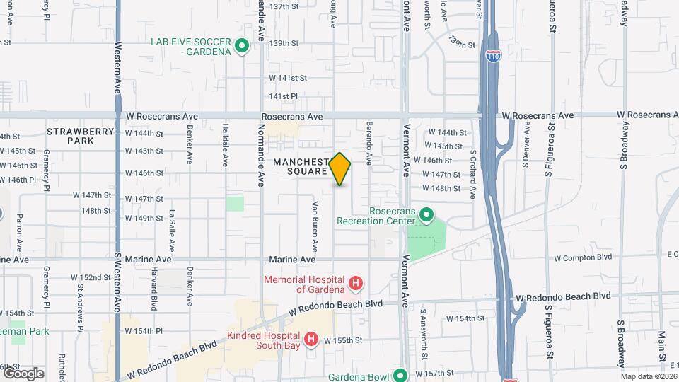 14714 S Budlong Ave Map and Location Details
