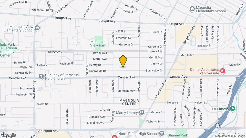 4621 Sunnyside Dr Map and Location Details