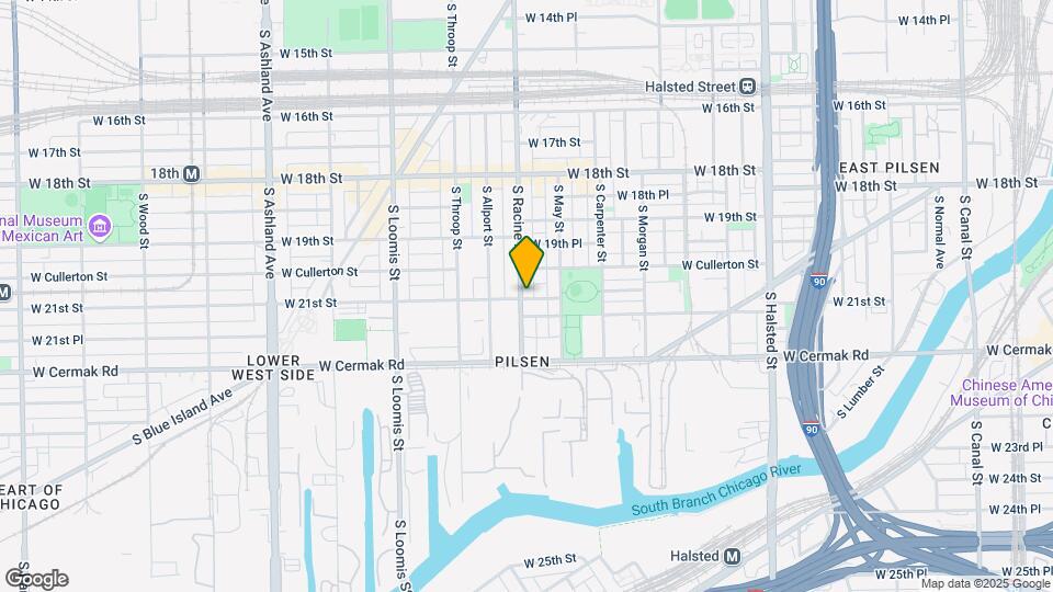 2023 S Racine Ave Map and Location Details