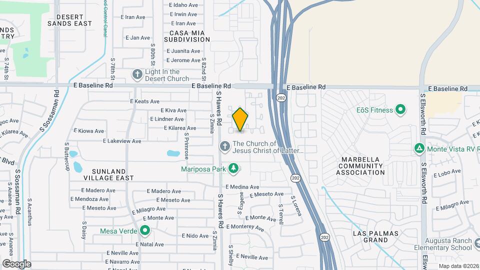 8461 E Lindner Ave Mapa y Detalles de la Ubicación