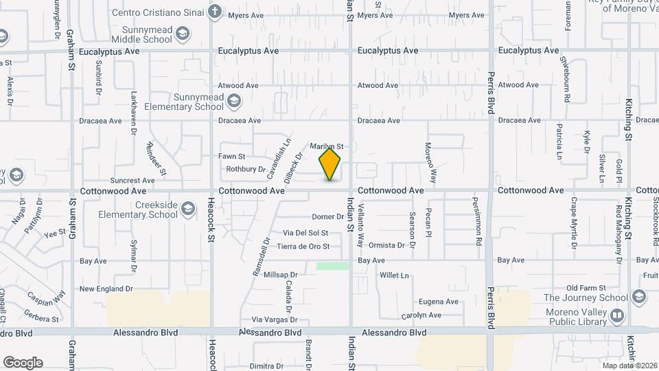 24477 Oneida St Map and Location Details