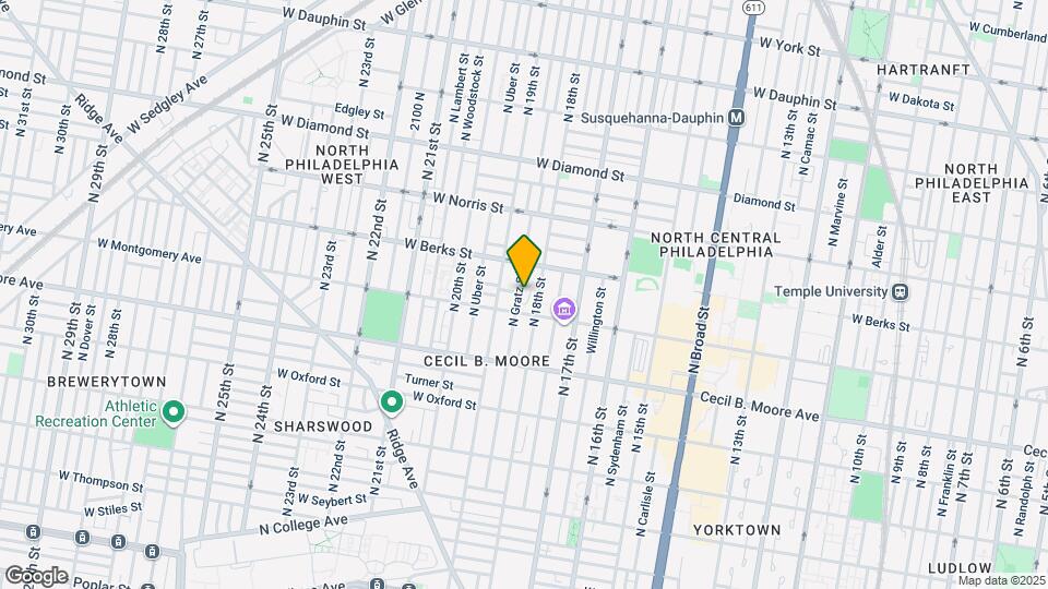1811 N Gratz St, Unit #2 Mapa y Detalles de la Ubicación