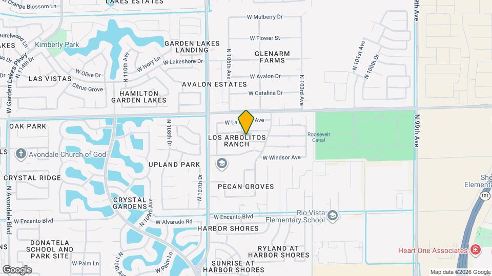 10538 W Roanoke Ave Map and Location Details