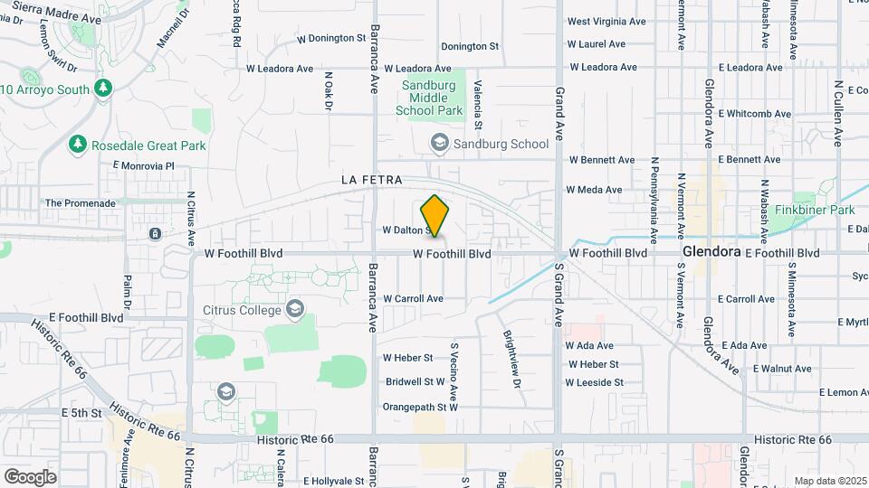 745 W Foothill Blvd Map and Location Details