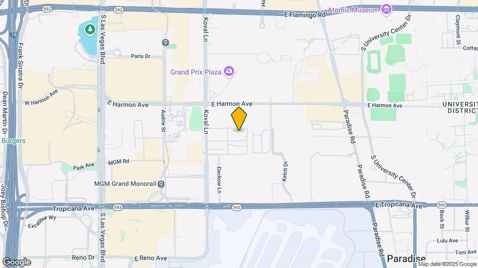 4640 Koval Ln Map and Location Details