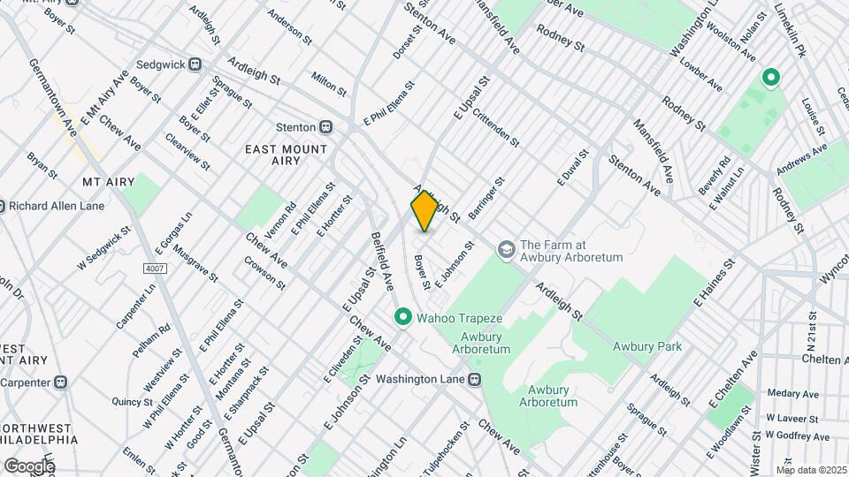 1007 E Cliveden St, Unit 3 Map and Location Details