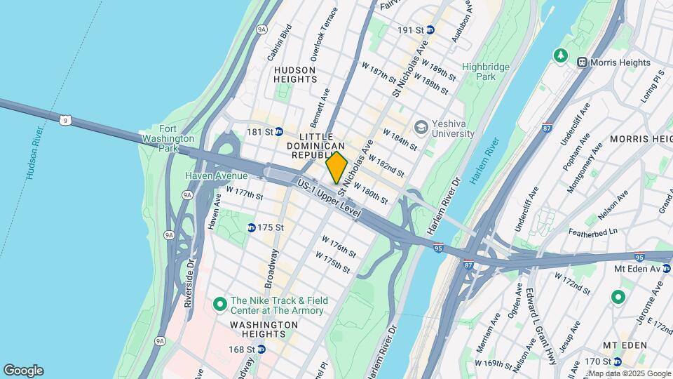 1381 Saint Nicholas Ave Mapa y Detalles de la Ubicación