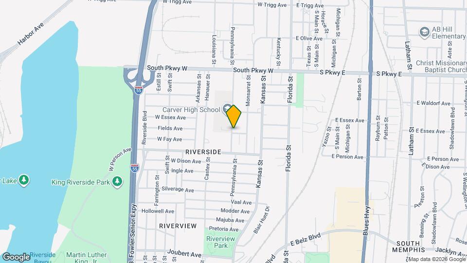 1620 Pennsylvania St Map and Location Details