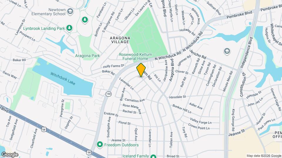 4960 Clover St, Unit Unit 2 Map and Location Details