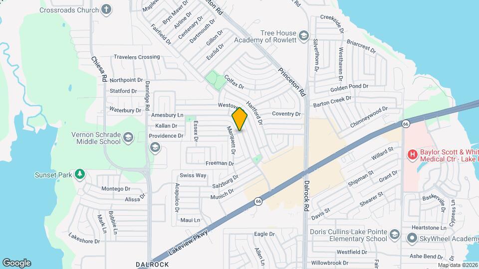 6609 Amesbury Ln Map and Location Details