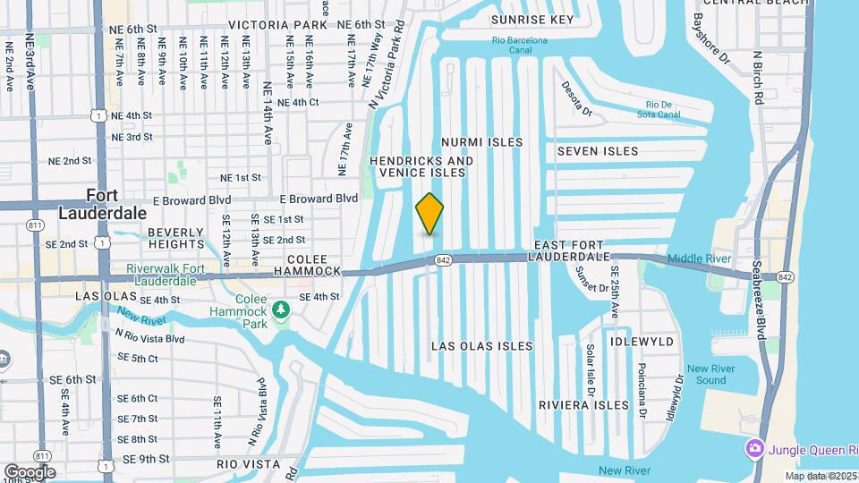 DEEPWATER 19 APTS & 15 BOAT SLIPS - LAS OLAS Map and Location Details
