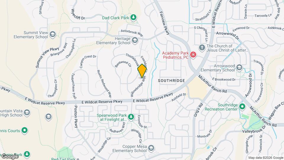 10237 Willowbridge Way Map and Location Details