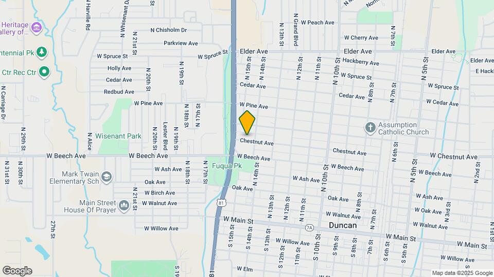 1405 W Chestnut Ave Map and Location Details