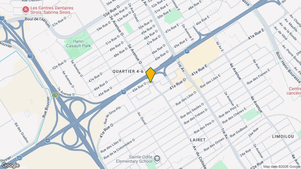 303 42E Rue O Map and Location Details