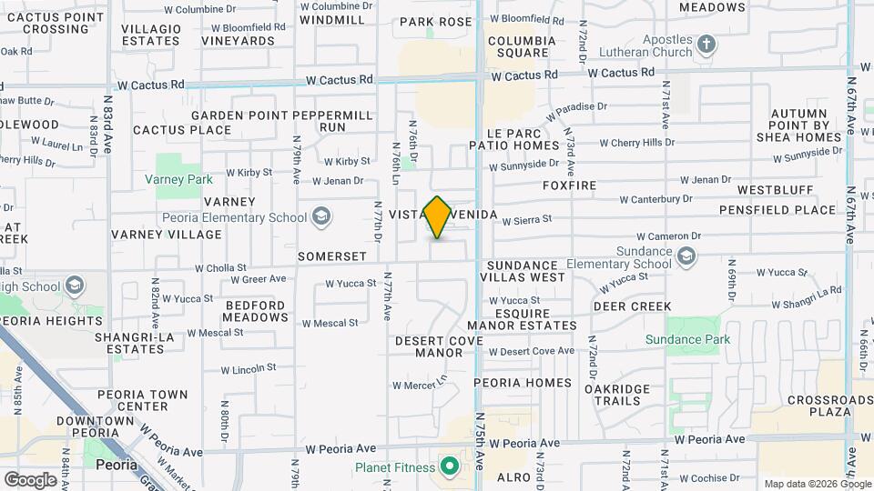 7561 W Cameron Dr Mapa y Detalles de la Ubicación