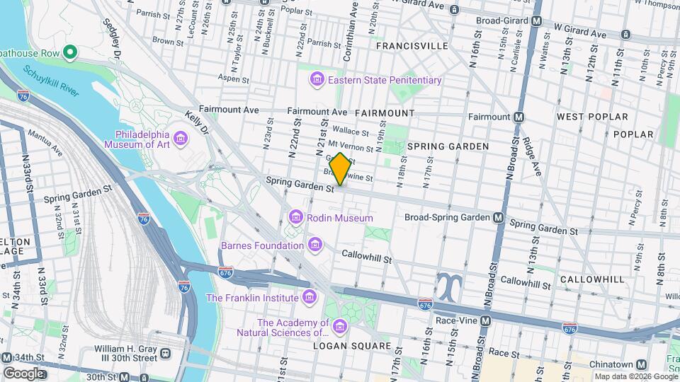 2008 Spring Garden St Map and Location Details