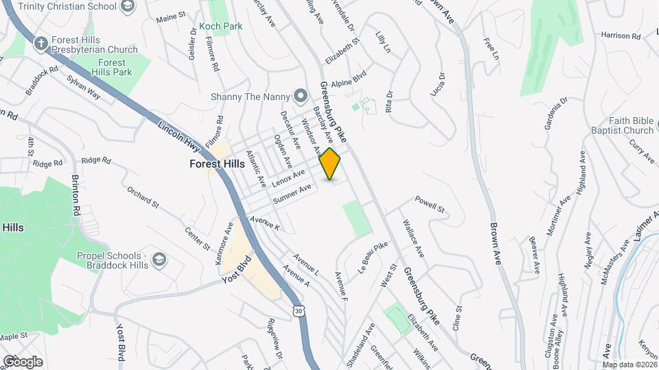 627 Windsor Ave Mapa y Detalles de la Ubicación