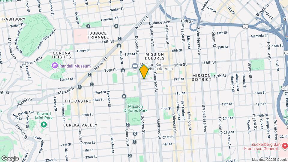 3574-3578 17th St Map and Location Details