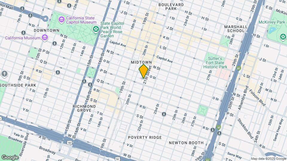1518 21st Street Map and Location Details