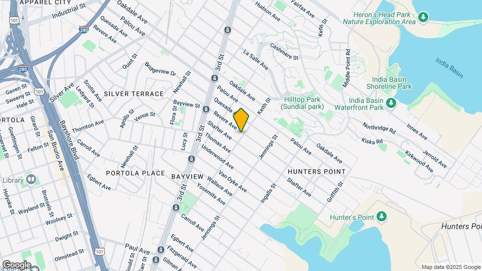 1501 Revere Ave Map and Location Details