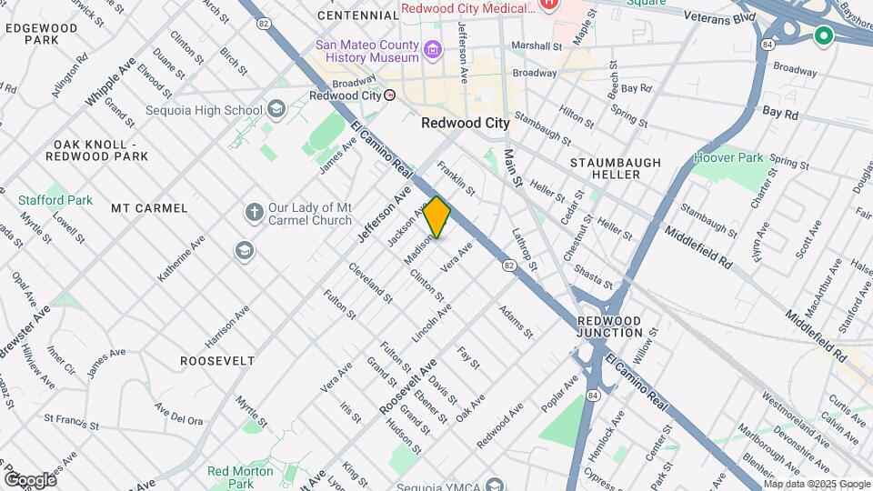 808 Adams St Map and Location Details