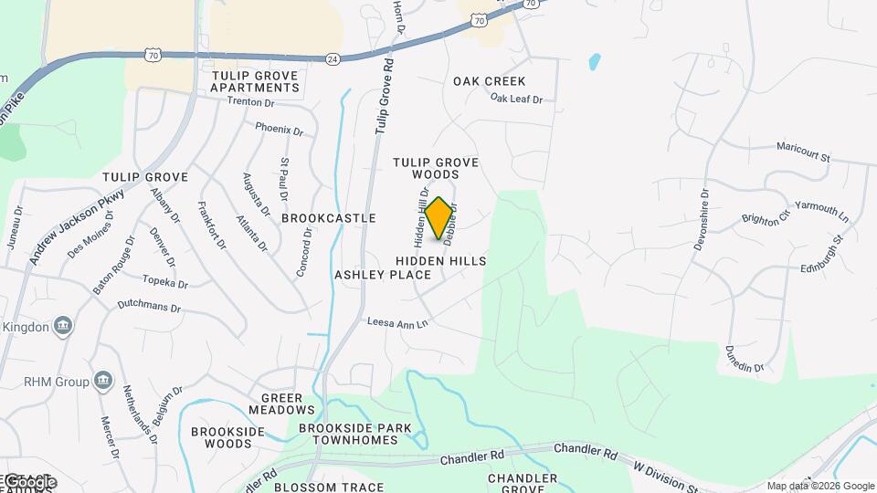 633 Debbie Dr Mapa y Detalles de la Ubicación