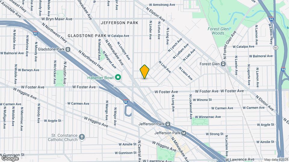 5527 W Farragut Ave Map and Location Details