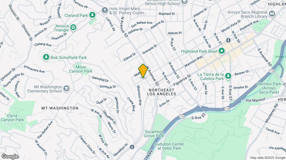 4912 Monte Vista St Map and Location Details