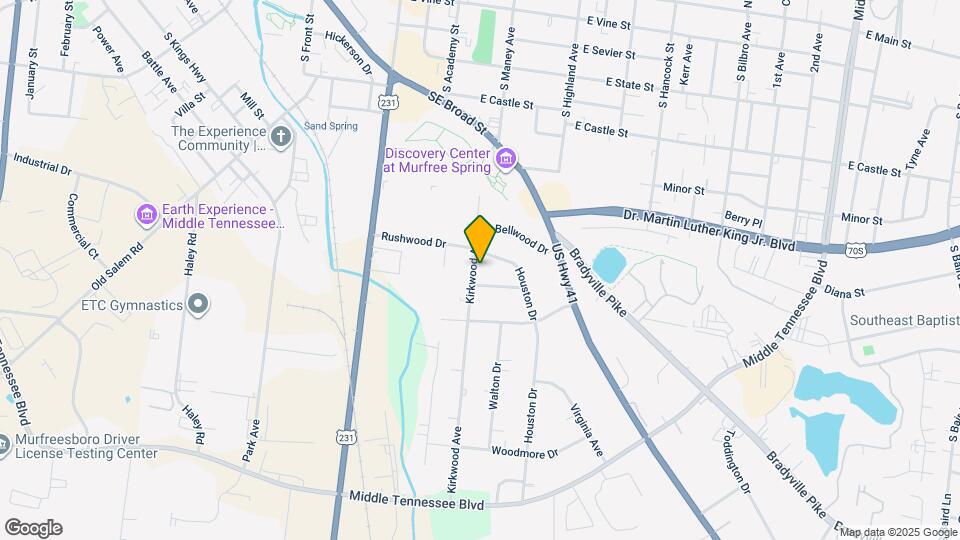 911 Kirkwood Ave Map and Location Details