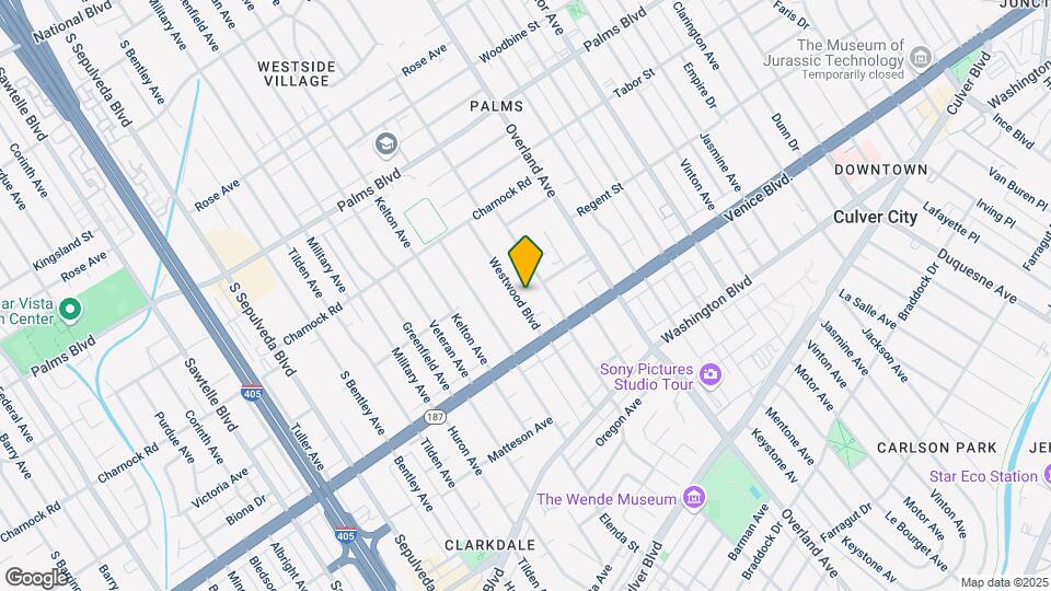 3732 Westwood Blvd Mapa y Detalles de la Ubicación