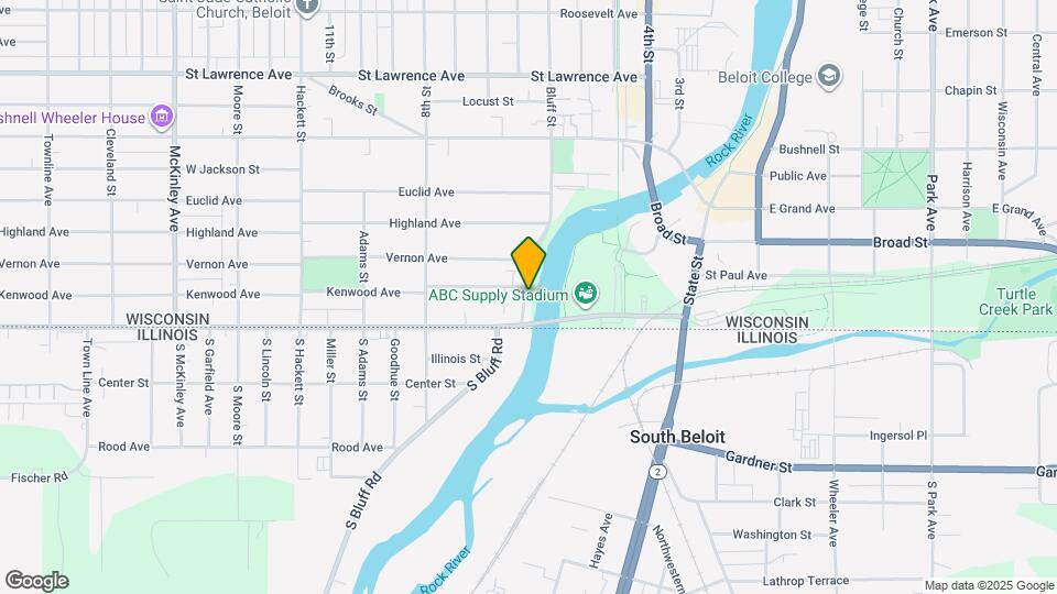 127 Bluff St Map and Location Details