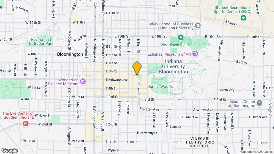 107 N Dunn St Map and Location Details