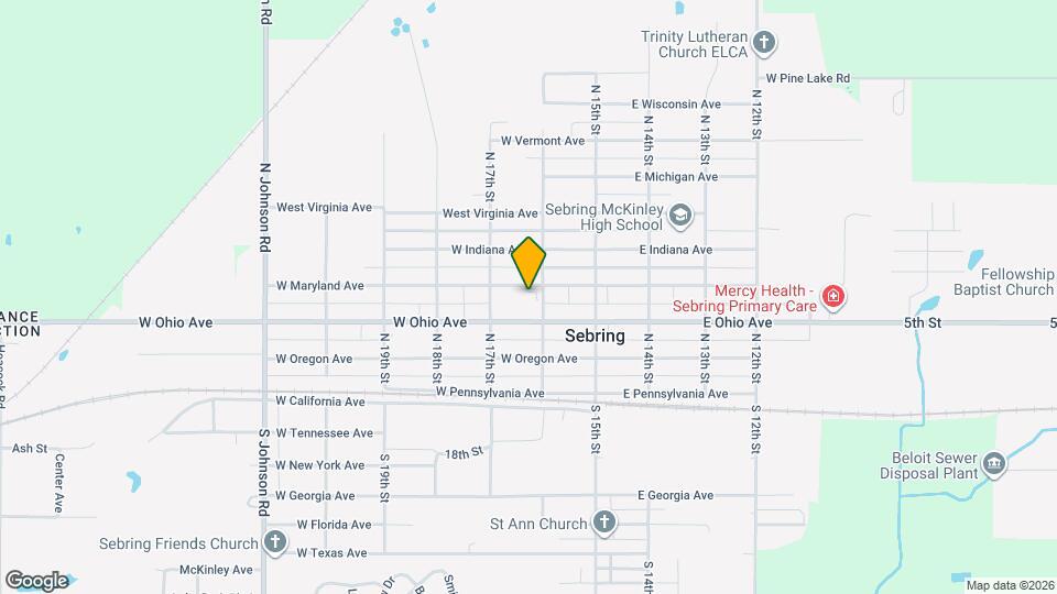 Sebring Villa Senior Apartments Map and Location Details