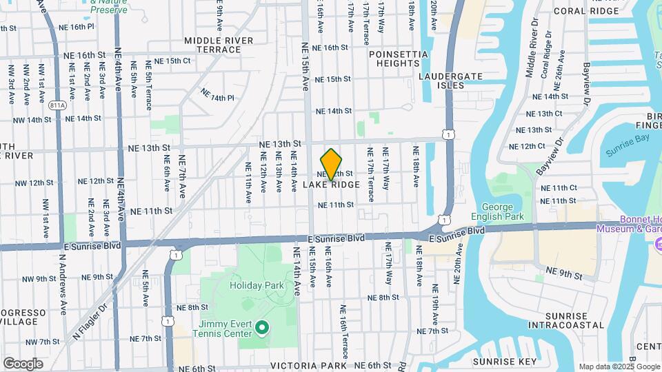 1132 NE 16th Ave Map and Location Details