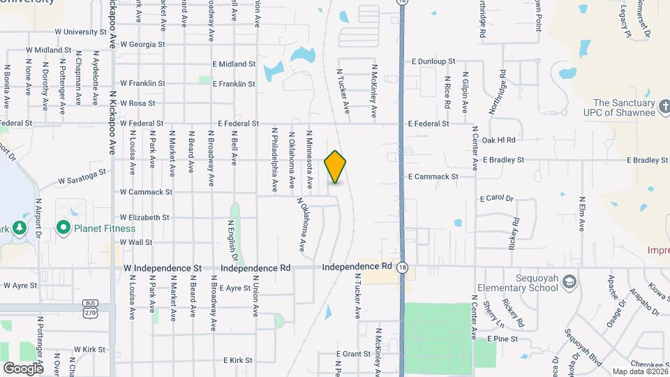 1809 N Pennsylvania Ave Map and Location Details