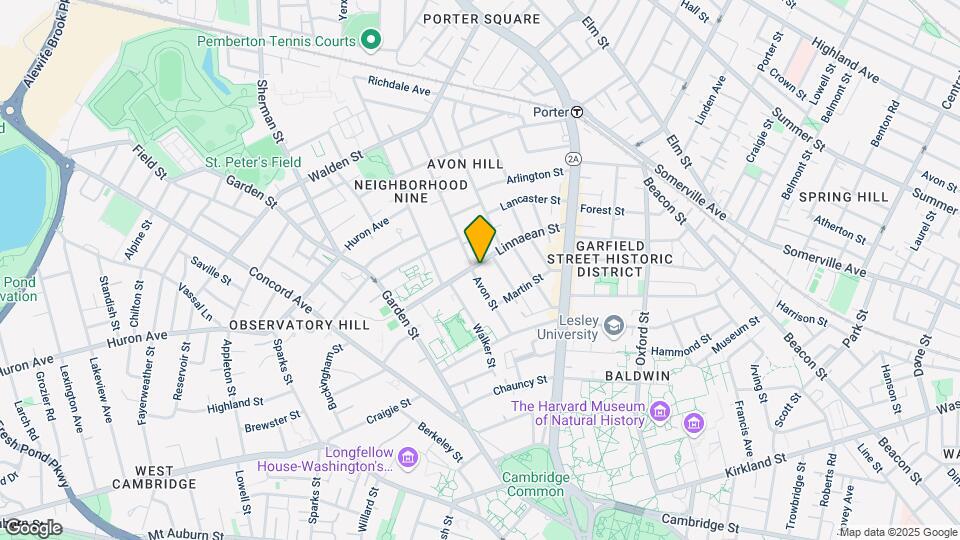 36 Linnaean St, Unit 15B Map and Location Details